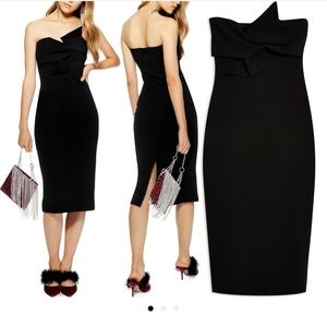 Top shop Bow strapless dress